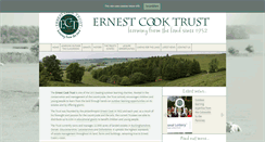 Desktop Screenshot of ernestcooktrust.org.uk